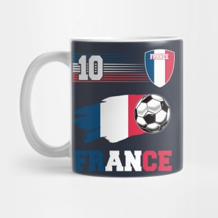 France 10 Soocer Jersey France Football Fan Soccer 2022 Mug